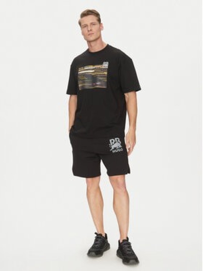 HUGO T-Shirt Daveley_RB 50545125 Czarny Regular Fit