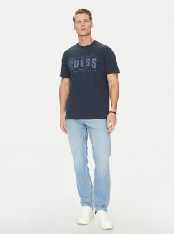 Guess T-Shirt M5GI27 KBW41 Granatowy Regular Fit