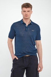 Polo męskie lniane AERONAUTICA MILITARE