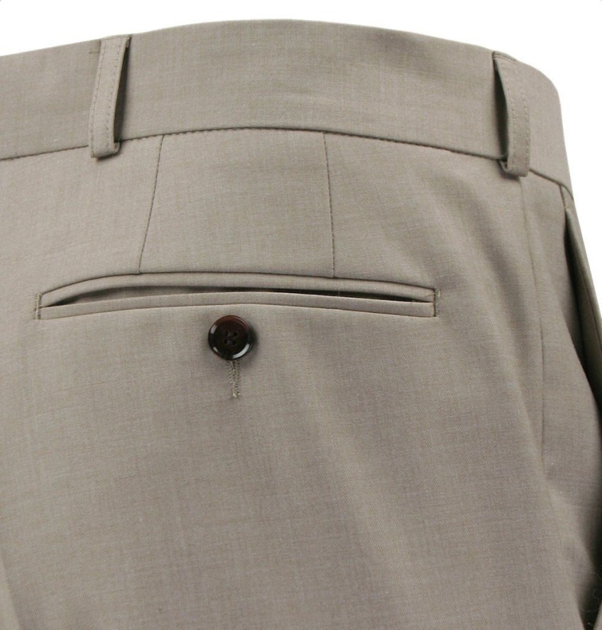 Taliowany Garnitur (Slim) - MEN'SFIELD - Beżowy