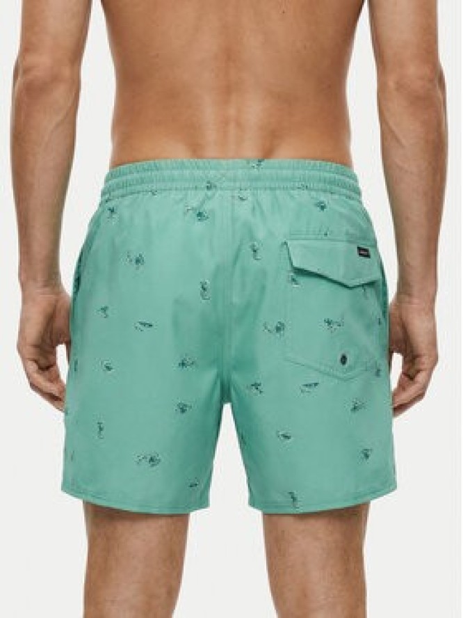 Quiksilver Szorty kąpielowe Stretch Printed Volley 16 EQYJV04217 Błękitny Regular Fit