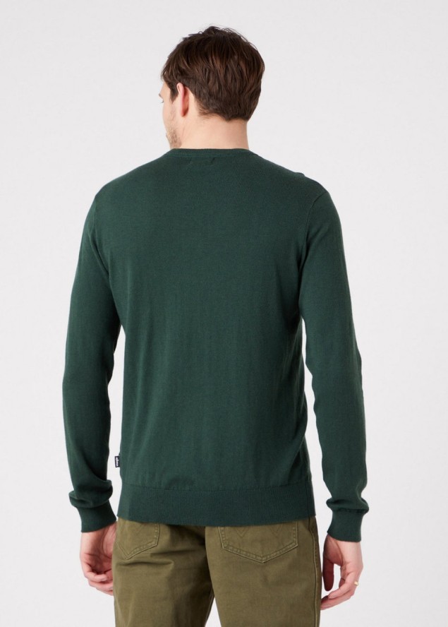 WRANGLER CREWNECK KNIT MĘSKI SWETER KLASYCZNY SYCAMORE W8A02PG49 112321348