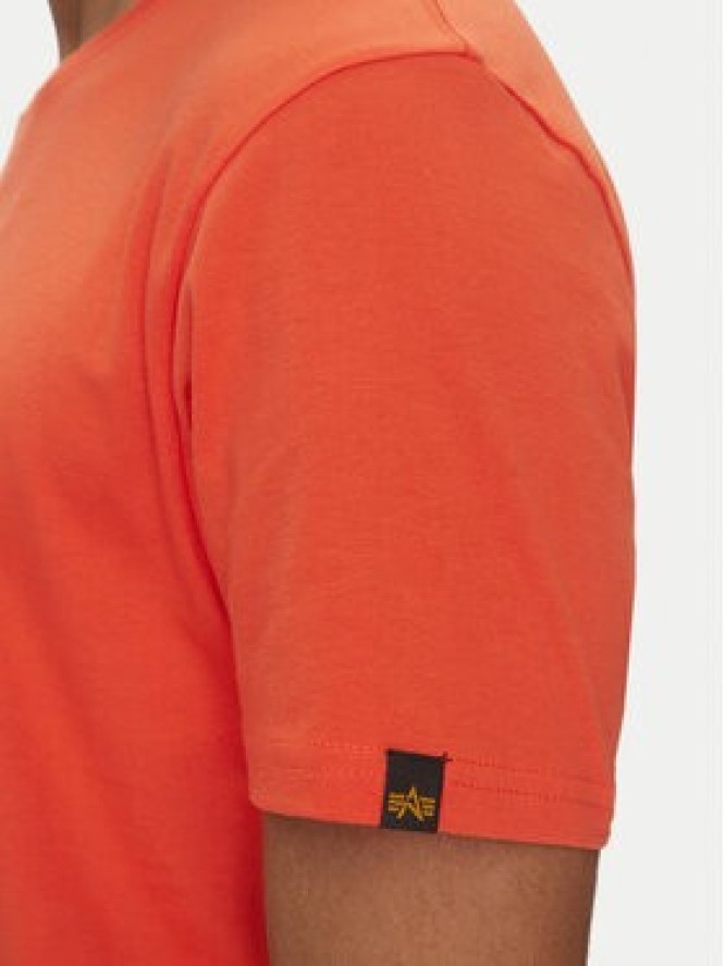 Alpha Industries T-Shirt Basic 118533 Pomarańczowy Regular Fit