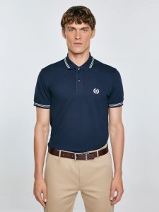 Koszulka męska polo granatowa Poller 403