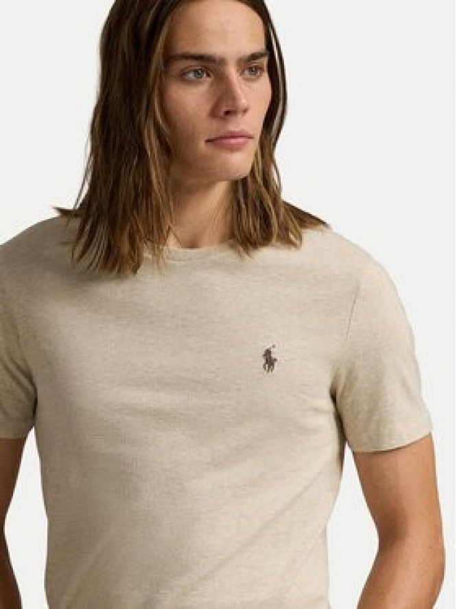 Polo Ralph Lauren T-Shirt 710671438203 Beżowy Slim Fit