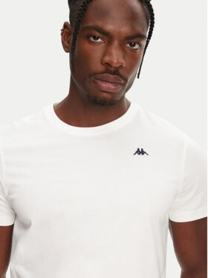 Robe di Kappa T-Shirt Luc 611187W Biały Regular Fit