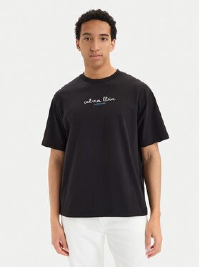 Calvin Klein Jeans T-Shirt SS 16s CK TRVL LV04RG816G Czarny Regular Fit