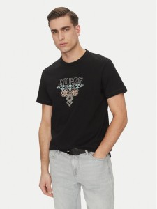 Guess T-Shirt 173007 Czarny Classic Fit