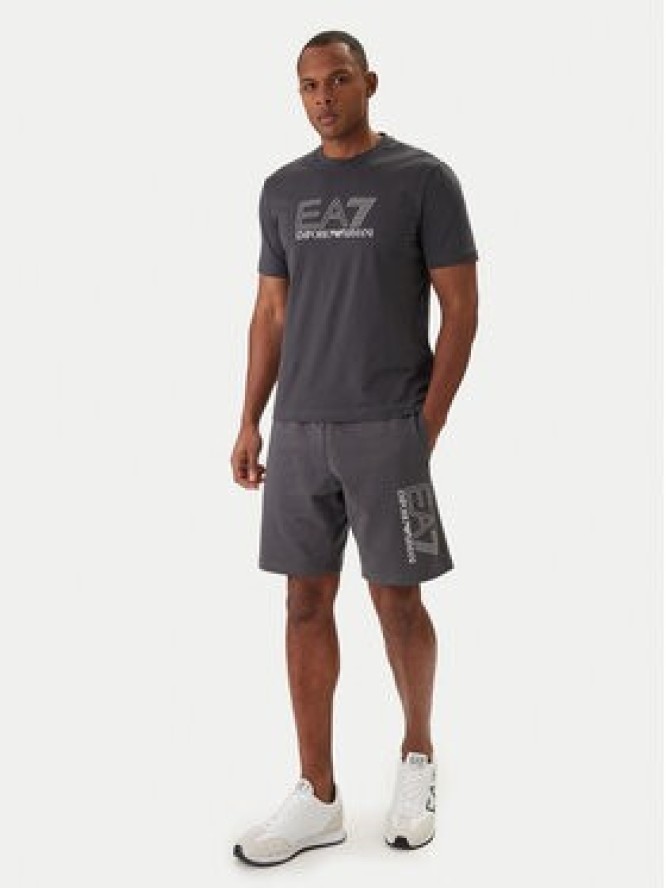 EA7 Emporio Armani T-Shirt 7M001307 AF10375 Szary Regular Fit