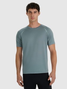 4F Koszulka do biegania szybkoschnąca męska - szara L