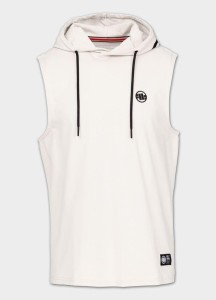 Męski Tank top z kapturem PITBULL Bawełniany bez rękawów Spandex Hilltop