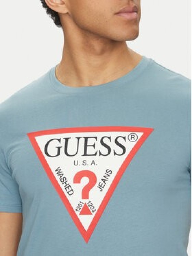Guess T-Shirt M2YI71 I3Z14 Niebieski Regular Fit
