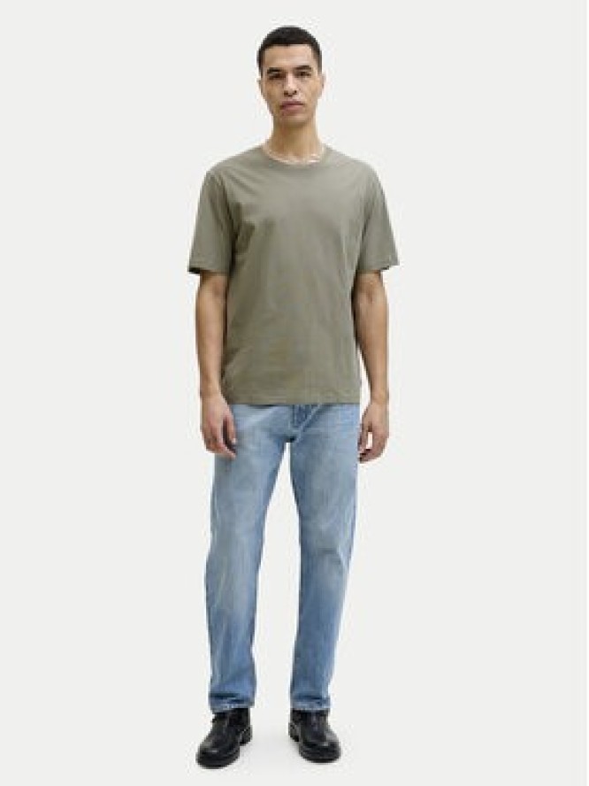 Jack & Jones T-Shirt Organic Basic 12156101 Zielony Regular Fit