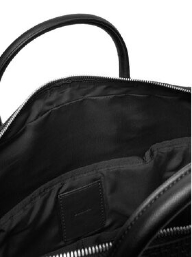 Calvin Klein Torba na laptopa Embossed Woven Commuter LV04D3207G Czarny