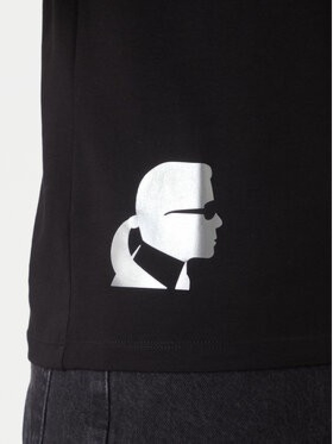 KARL LAGERFELD T-Shirt 755403 554235 Czarny Slim Fit