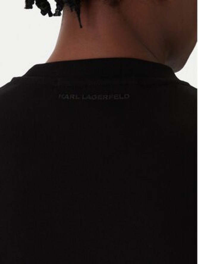 KARL LAGERFELD Bluza 705027 561910 Czarny Regular Fit