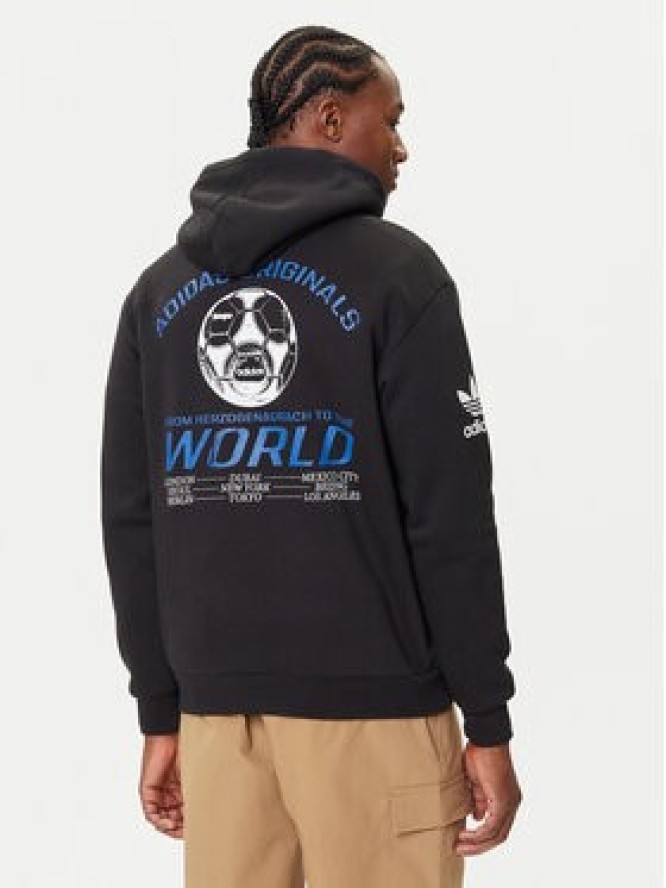 adidas Bluza Graphic JX3058 Czarny Regular Fit