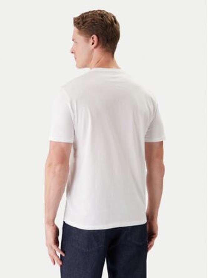 Calvin Klein Jeans T-Shirt Coll Word Graphic LV14RE817G Biały Regular Fit