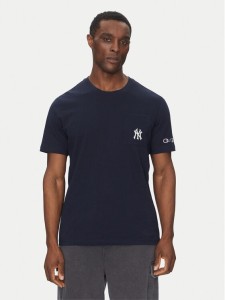 Champion T-Shirt 221038 Granatowy Regular Fit