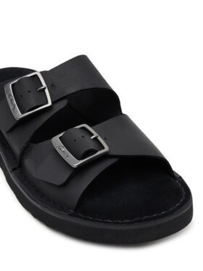 Clarks Klapki Solsbury Strap 26180885 Czarny