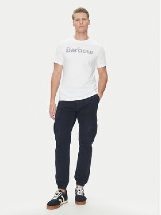 Barbour T-Shirt Devon MTS1391WH11 Biały Regular Fit