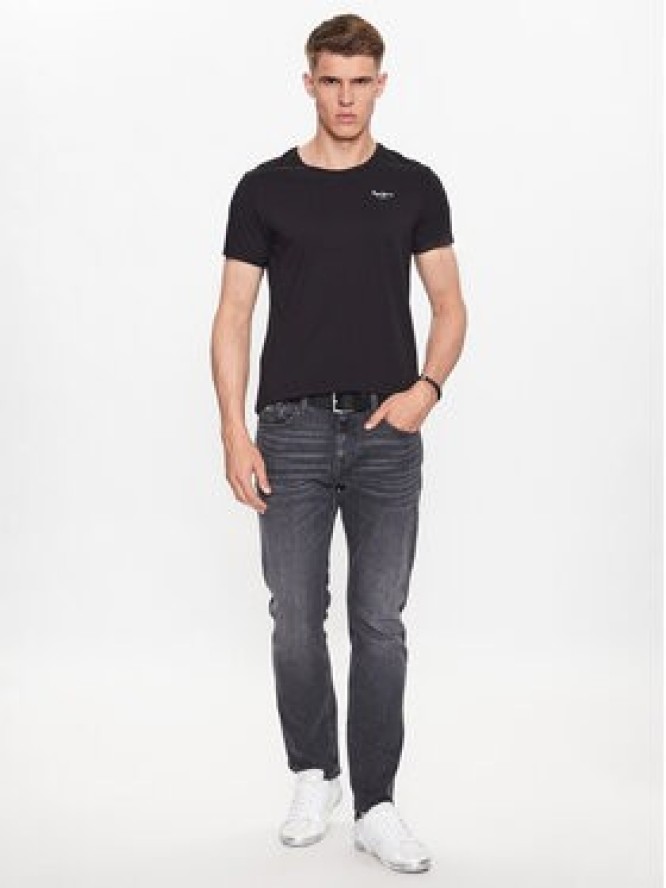 Pepe Jeans Komplet t-shirtów Pepe Tshirt 2P PMU10976 Czarny Regular Fit