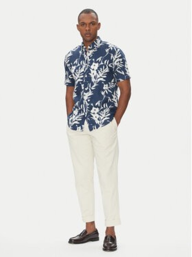 Tommy Hilfiger Koszula Tropical MW0MW38586 Granatowy Regular Fit