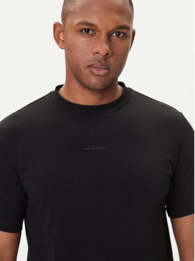 KARL LAGERFELD T-Shirt 755051 554235 Czarny Regular Fit