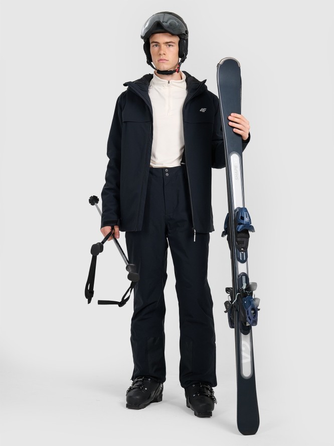 4F Kurtka narciarska membrana 8000 męska - czarna 3XL