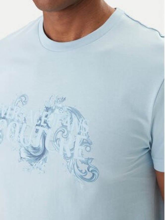 Versace Jeans Couture T-Shirt 80GAHE02 CJ00E Niebieski Regular Fit