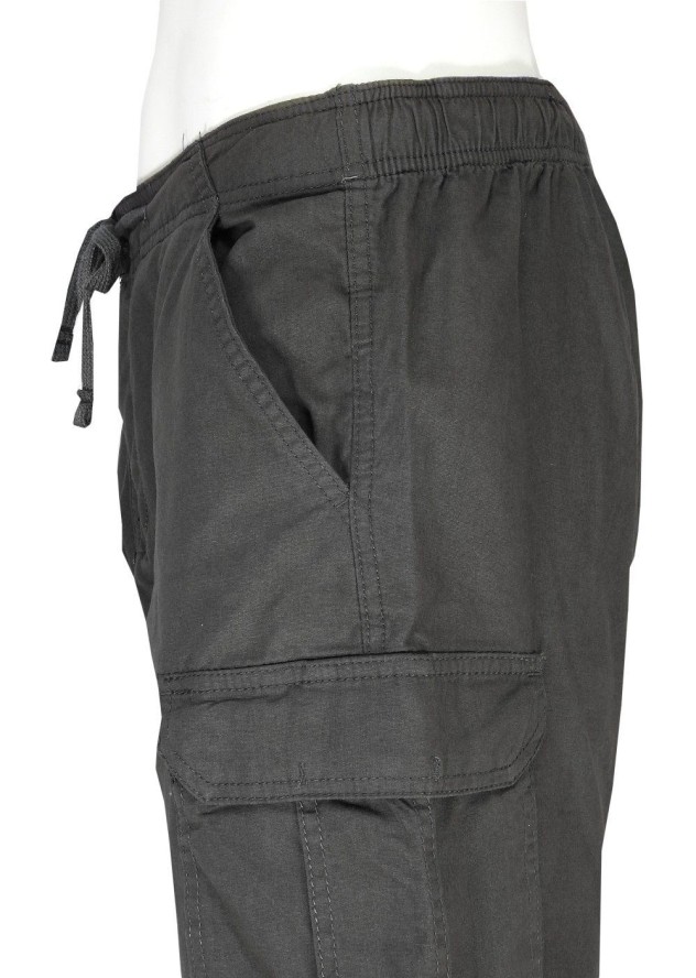 Spodnie Męskie, Szare Szorty, Krótkie, Bojówki, Bawełniane, Casualowe -BRAVE SOUL