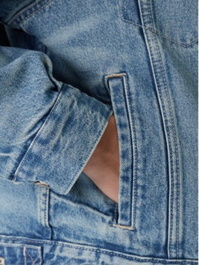 Calvin Klein Jeans Kurtka jeansowa 90s Sherpa LV04RD737G Niebieski Regular Fit