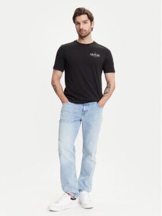 Tommy Hilfiger T-Shirt Stack MW0MW39355 Czarny Regular Fit