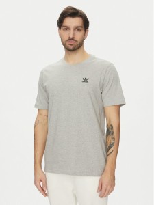 adidas T-Shirt Trefoil Essentials JC9988 Szary Regular Fit