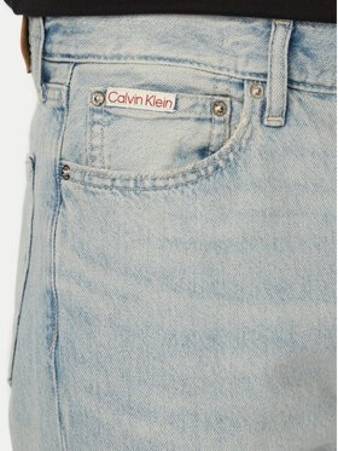 Calvin Klein Jeans Jeansy LV04RG789G Niebieski jasny Straight Fit