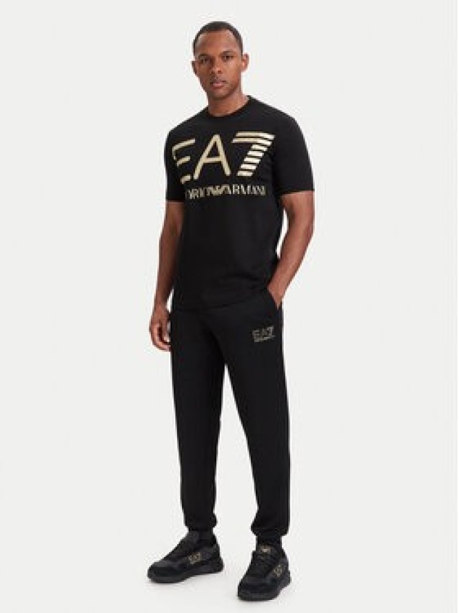 EA7 Emporio Armani T-Shirt 7M002200 AF27188 MC004 Czarny Regular Fit
