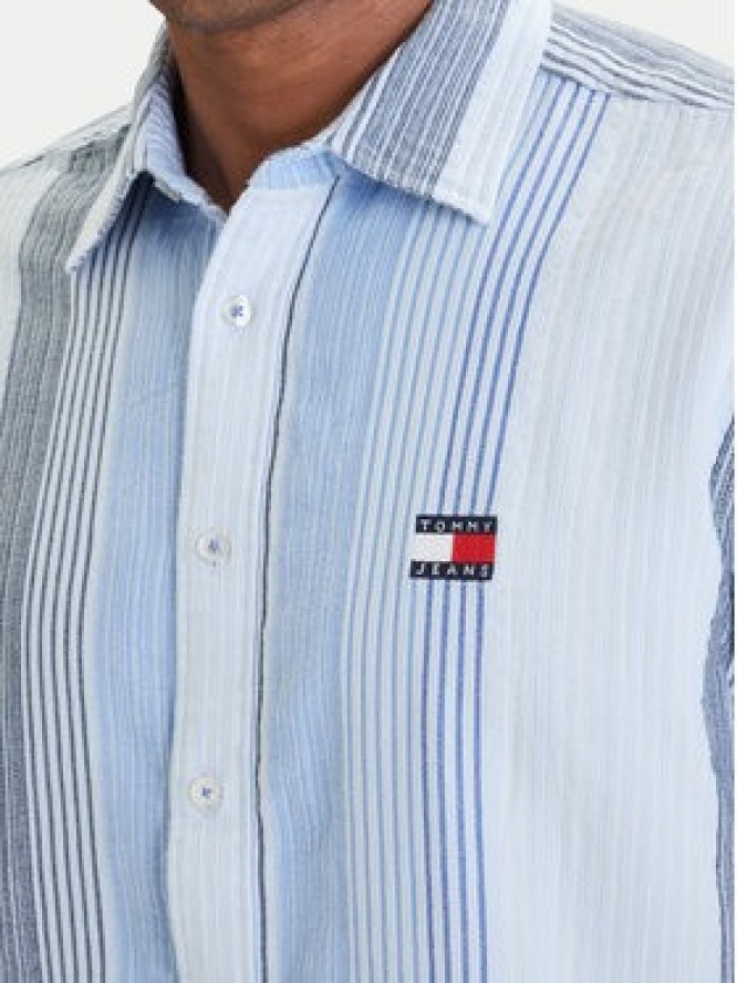 Tommy Jeans Koszula DM0DM22789 Błękitny Relaxed Fit