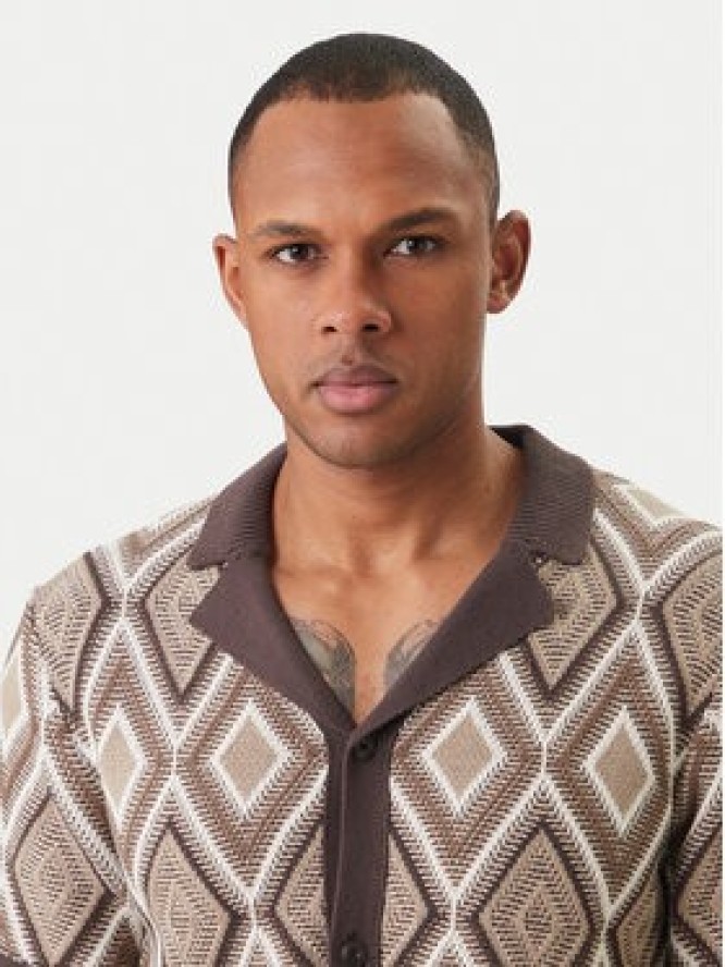 JOOP! Jeans Koszula Diamor 30101667 Brązowy Regular Fit