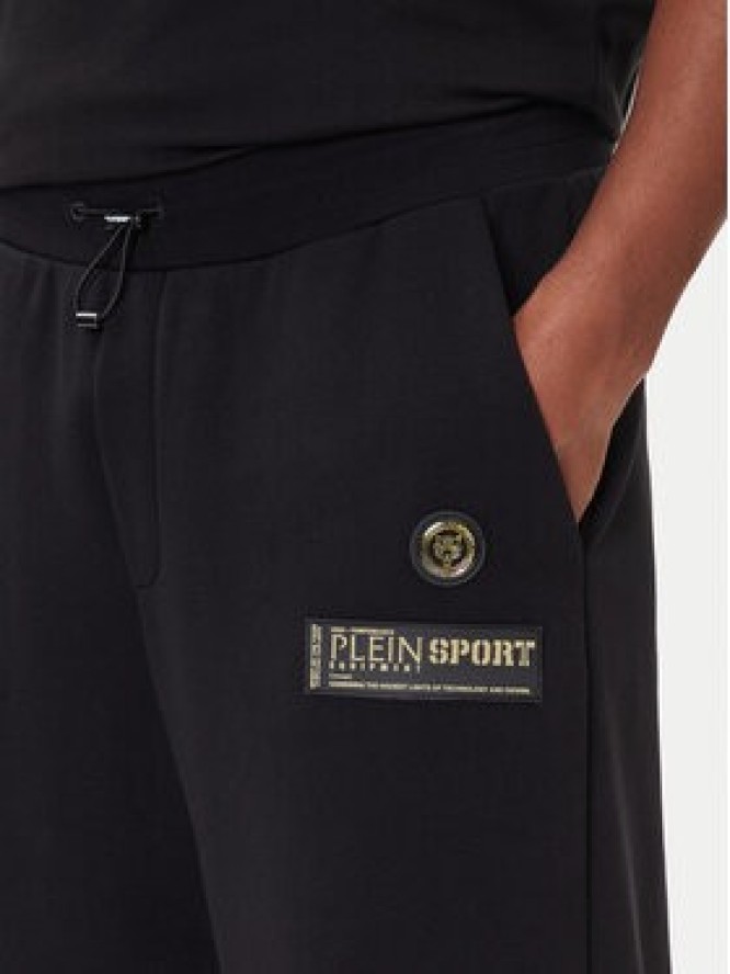 Plein Sport Szorty sportowe PAEC MJT2601 STE003N Czarny Regular Fit