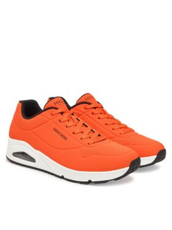 Skechers Sneakersy Uno - Stand On Air 52458/ORBK Pomarańczowy
