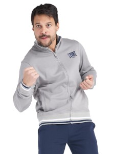 Dres męski z bawełny organicznej z wysokim kołnierzem, linia minimalistyczna