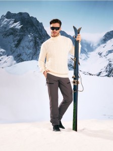 Spodnie z ociepleniem - szary