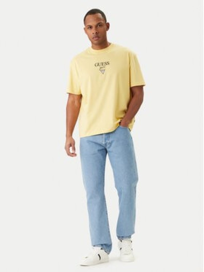 Guess Jeans T-Shirt M6RI45 K8HM0 Żółty Oversize