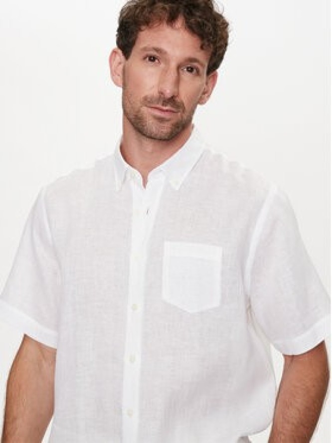 Bugatti Koszula 9450 58540A Biały Regular Fit