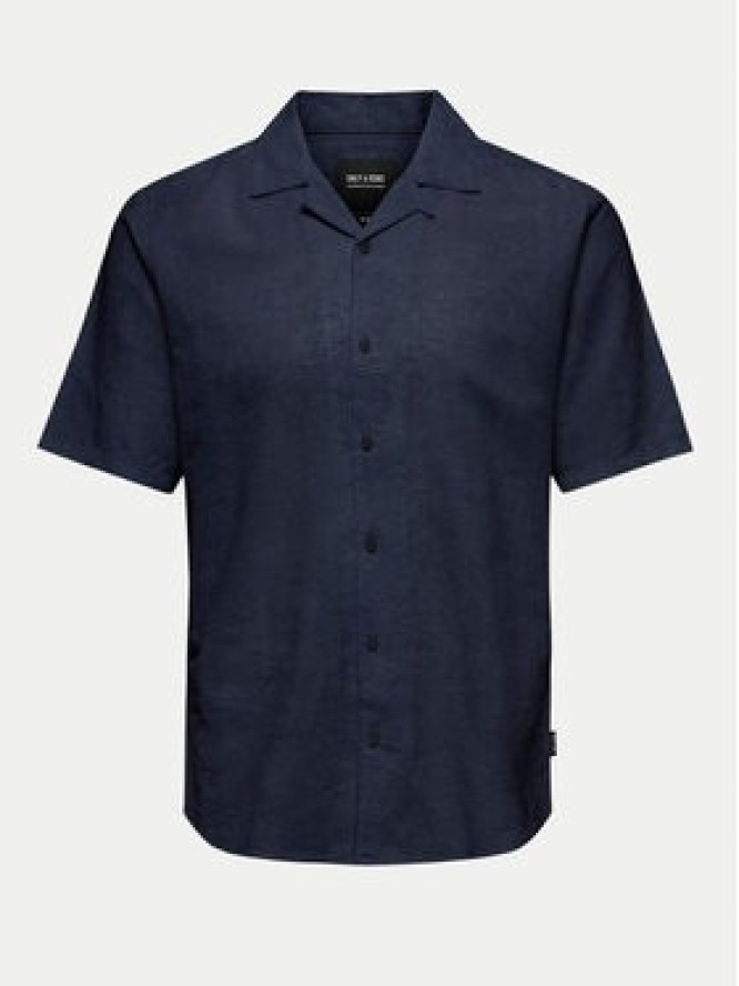 Only & Sons Koszula Caiden 22025116 Granatowy Slim Fit