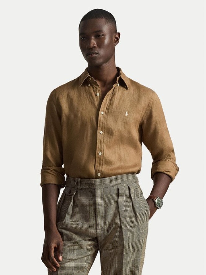 Polo Ralph Lauren Koszula 710966294505 Brązowy Regular Fit