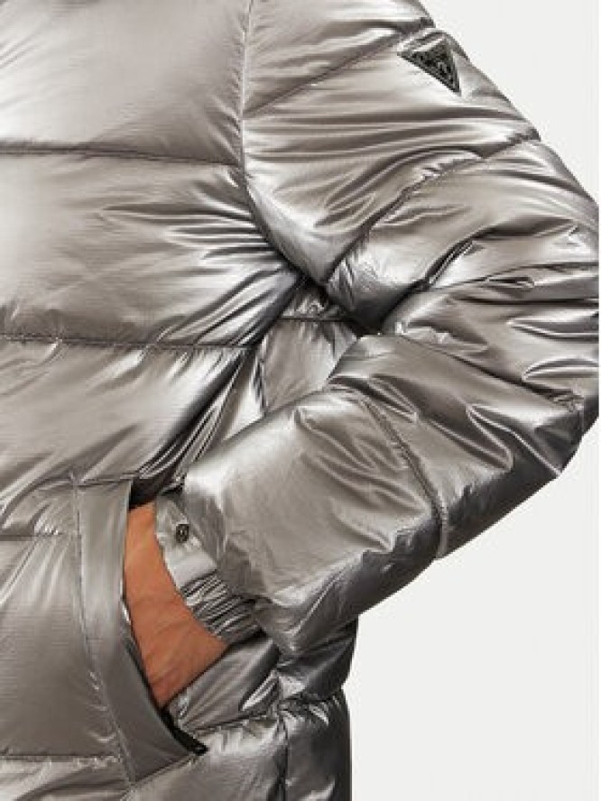 Guess Kurtka zimowa M4BL46 WGJT0 Srebrny Regular Fit