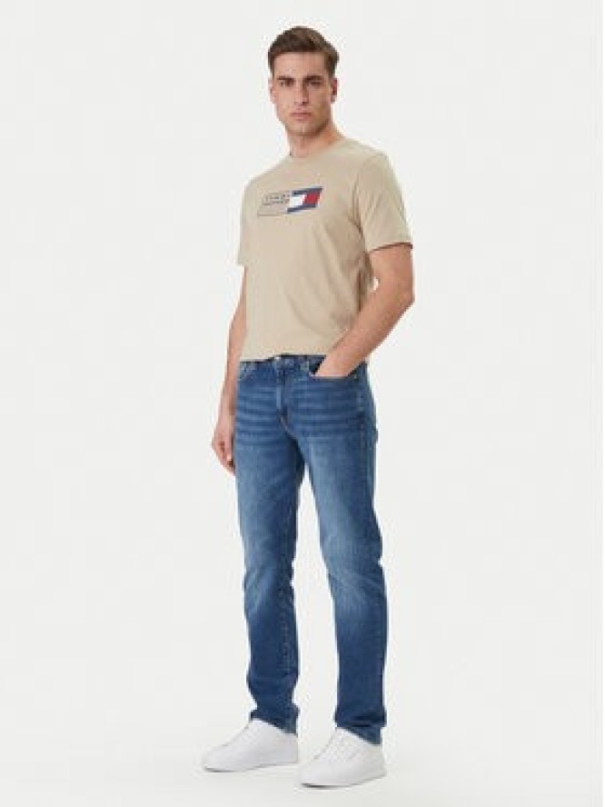 Tommy Hilfiger T-Shirt Brand Love Box MW0MW42366 Beżowy Regular Fit