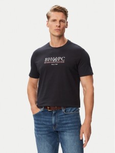 Beverly Hills Polo Club T-Shirt P-SS26M-TS2450043NVY Granatowy Regular Fit