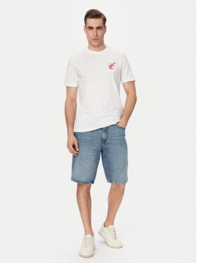 BOSS T-Shirt Movement 50561872 Kremowy Regular Fit